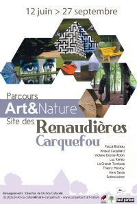 Parcours Art et Nature. Du 23 juin au 27 septembre 2015 à Carquefou. Loire-Atlantique. 
